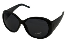 Load image into Gallery viewer, Esprit Womens Sunglass Black Round Flower Plastic Fashion, Smoke Lens 19308 538
