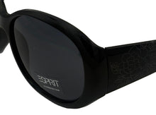 Load image into Gallery viewer, Esprit Womens Sunglass Black Round Flower Plastic Fashion, Smoke Lens 19308 538
