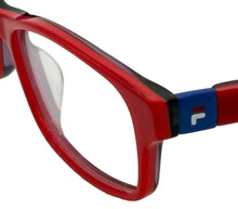 Load image into Gallery viewer, Fila Big Kids Red Soft Rectangle Plastic Eyewear Frame VF9463 47mm

