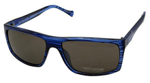 Load image into Gallery viewer, Lucky Brand Mens Matte Blue Plastic Rectangle Sunglass, Smoke Lens Refrain
