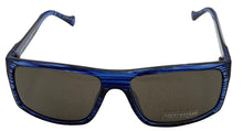 Load image into Gallery viewer, Lucky Brand Mens Matte Blue Plastic Rectangle Sunglass, Smoke Lens Refrain

