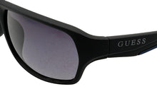 Load image into Gallery viewer, Guess Sunglass Mens Shiny Black Oversize Rectangle Plastic, GF0210. 1B
