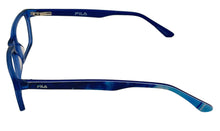 Load image into Gallery viewer, Fila Big Kids Blue Rectangle Plastic Eyewear Frame VF1286. 47mm
