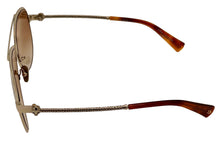 Load image into Gallery viewer, John Varvatos Mens Gold Metal Aviator Sunglass V546, Brown Gradient Lens

