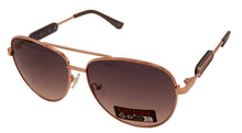 Load image into Gallery viewer, Guess Sunglass Mens Gold Metal Aviator, Blue Gradient Lens GO00001. 28W
