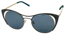 Load image into Gallery viewer, Sting Womens Metal Metal Round Cateye Sunglass Smoke Lens SST135 02AB
