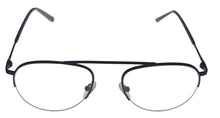Load image into Gallery viewer, Jones New York Mens Matte Black Rimless Metal Eyewear Aviator Frame. J359. 53mm
