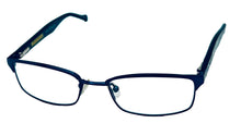 Load image into Gallery viewer, Lucky Big Kids Ophthalmic Soft Rectangle Metal Frame. Stephen Blue. 46mm
