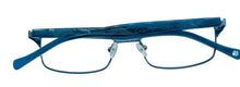 Load image into Gallery viewer, Lucky Big Kids Ophthalmic Soft Rectangle Metal Frame. Stephen Blue. 46mm
