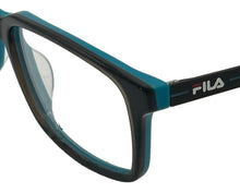 Load image into Gallery viewer, Fila Big Kids Black Rectangle Plastic Eyewear Frame VF1153. 47mm
