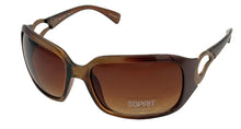 Load image into Gallery viewer, Esprit Women's Sunglasses Plastic Rectangle Wrap Brown Gold ET19318 535
