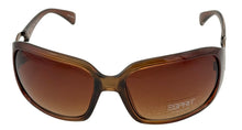 Load image into Gallery viewer, Esprit Women's Sunglasses Plastic Rectangle Wrap Brown Gold ET19318 535
