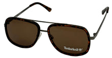 Load image into Gallery viewer, Timberland Tortoise Mens Plastic Square Aviator Sunglass, Brown Lens TB7212 52E
