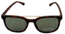 Load image into Gallery viewer, Kenneth Cole Reaction Matte Tortoise Plastic Soft Square Mens Sunglass, KC1390 52N
