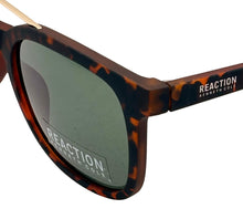 Load image into Gallery viewer, Kenneth Cole Reaction Matte Tortoise Plastic Soft Square Mens Sunglass, KC1390 52N
