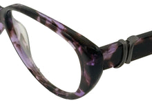 Load image into Gallery viewer, Jones New York Women Plastic Rectangle Eyewear Frame J757 Purple Tortoise 52mm
