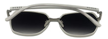 Load image into Gallery viewer, Guess Sunglass Womens White Oversized Square Plastic, Gradient Lens GF0407 21B
