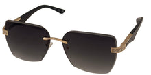 Load image into Gallery viewer, Guess Sunglass Womens Gold Oversized Rimless Square Plastic, GO00022. 32B
