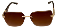 Load image into Gallery viewer, Guess Sunglass Womens Gold Oversized Rimless Square Plastic, GO00022. 32F
