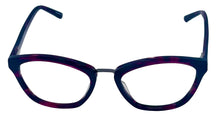 Load image into Gallery viewer, Jones New York Mens Soft Rectangle Purple Plastic Eyewear Frame. J766. 52mm
