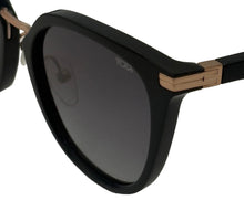 Load image into Gallery viewer, Tumi Mens Black Gold Square Mens Plastic Sunglass, Brown Lens STU 004. 700

