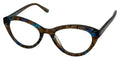 Elizabeth Arden Eyeglass Tortoise Multi Cateye Plastic Frame, 1252. #2. 53mm