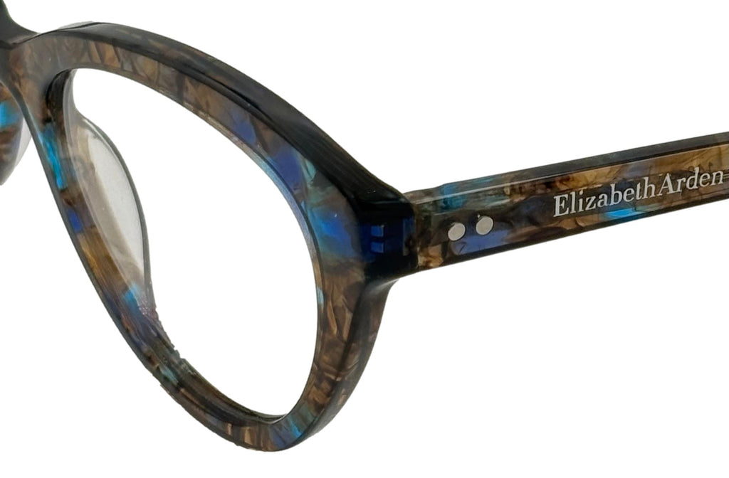 Elizabeth Arden Eyeglass Tortoise Multi Cateye Plastic Frame, 1252. #2. 53mm
