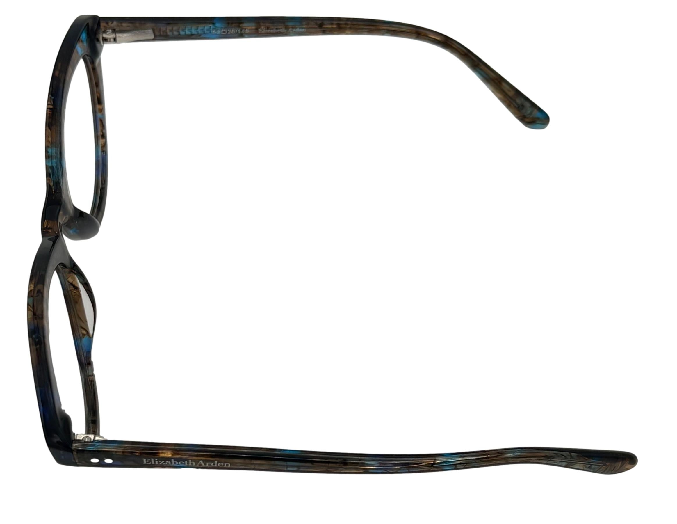 Elizabeth Arden Eyeglass Tortoise Multi Cateye Plastic Frame, 1252. #2. 53mm