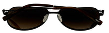Load image into Gallery viewer, Tumi Mens Black Mens Metal Aviator Sunglass, Brown Lens STU 008 531
