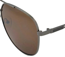Load image into Gallery viewer, Guess Sunglass Mens Light Gunmetal Metal Aviator, Brown Lens GF0231. 8E
