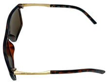 Load image into Gallery viewer, Guess Mens Matte Havana Rectangle Sunglasses, Brown Lens. GF0210. 52E
