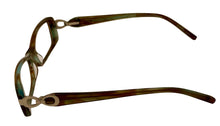 Load image into Gallery viewer, Jones New York Womens Plastic Rectangle Eyewear Frame, Aqua Brown J738. 52mm
