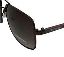 Load image into Gallery viewer, Converse Mens Gunmetal/Red Rectangle Metal Sunglass, Smoke Gradient Lens Converse
