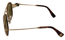 Load image into Gallery viewer, Converse Mens Soft Square Metal Tortoise Gold Sunglass, Green Lens H110

