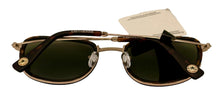 Load image into Gallery viewer, Converse Mens Soft Square Metal Tortoise Gold Sunglass, Green Lens H110
