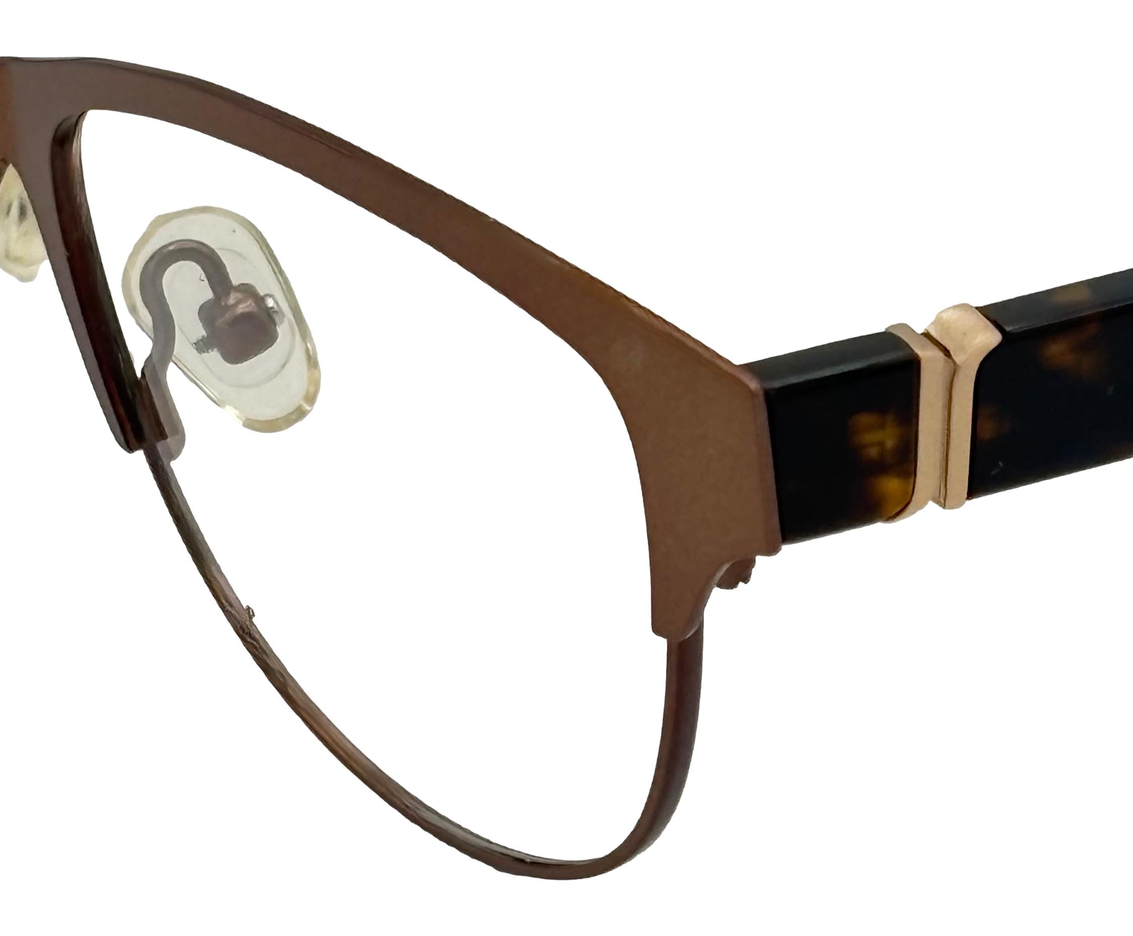 Jones New York Womens Metal Soft Rectangle Eyewear Frame, J134 Brown 48mm