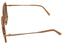 Load image into Gallery viewer, Guess Sunglass Womens Shiny Beige Oversized Square Gradient Lens GF0418. 57F
