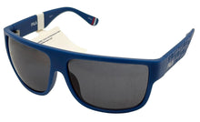 Load image into Gallery viewer, Fila Mens Matt Blue Rectangle Plastic Sunglass, Smoke Lens SF9338. 0C03
