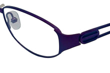 Load image into Gallery viewer, Share Jones New York Ophthalmic Womens Oval Metal Eyewear Frame, J458 Plum 51mm
