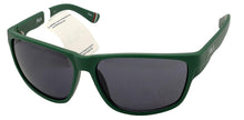 Load image into Gallery viewer, Fila Mens Matte Dark Green Rectangle Plastic Wrap Sunglass, Smoke Lens SF9337. 0B56
