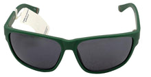 Load image into Gallery viewer, Fila Mens Matte Dark Green Rectangle Plastic Wrap Sunglass, Smoke Lens SF9337. 0B56

