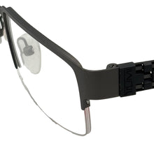 Load image into Gallery viewer, Tumi Mens Stainless Steel Round Eyewear Frame T108 Matte Black 52mm
