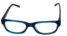 Load image into Gallery viewer, Converse Big Kids Blue Rectangle Plastic Eyeglass Frame K300. 50mm
