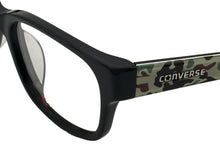 Load image into Gallery viewer, Converse Big Kids Black Rectangle Plastic Eyeglass Frame K301 . 47mm
