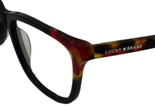 Load image into Gallery viewer, Lucky Brand Mens Ophthalmic Eyeglass Square Black Plastic D220 52mm
