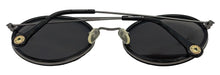 Load image into Gallery viewer, Converse Mens Round Black Metal Sunglass, Silver Mirror Lens H079
