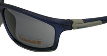 Load image into Gallery viewer, Timberland Mens Sunglass Mate Blue Grey Rectangle Plastic Wrap TB7149 91A
