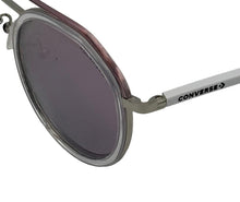 Load image into Gallery viewer, Converse Dark Unisex Sunglass Round Metal, Mirror Lens SC0 193 White Crystal
