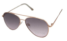 Load image into Gallery viewer, Kenneth Cole Reaction Mens Shiny Gold Metal Aviator Sunglass KC1386 28T
