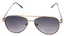 Load image into Gallery viewer, Kenneth Cole Reaction Mens Shiny Gold Metal Aviator Sunglass KC1386 28T
